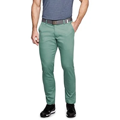 Image of Under Armour Men&#039;s Showdown Chino Tapered Pants, Aegean Green (707)/Aegean Green, 36/32