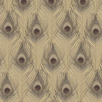 Image of Galerie Wallpaper Peacock Feathers G67980