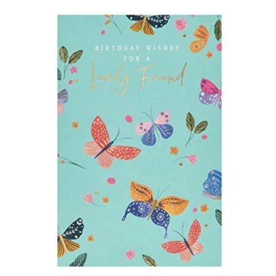 Image of UK Greetings Lovely Friend Birthday Card Floral for her Sweet Card, 736318 0 1, Multi