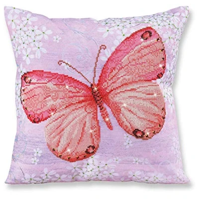 Image of DIAMOND DOTZ Painting, Beginner Kit, Papillon Abricot, 45x45cm
