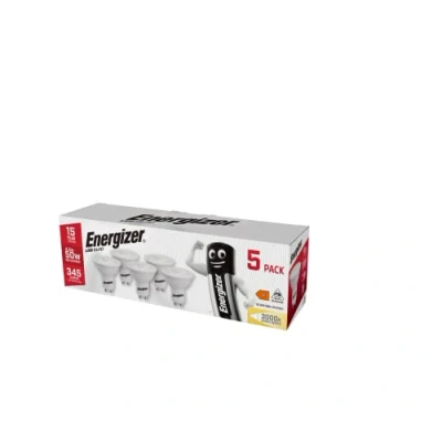 Image of Energizer GU10 4.2W 50W Replacement LED Bulb 5 Pack (Warm White Non Dimmable)