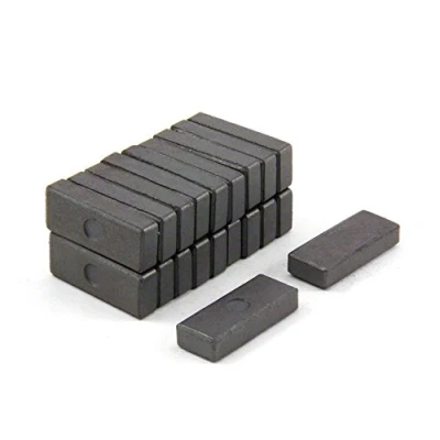 Image of Y10 Ferrite Magnets for Arts, Crafts, Model Making, DIY and Hobbies 25mm x 10mm 5.1mm thick 0.41kg Pull Pack of 20