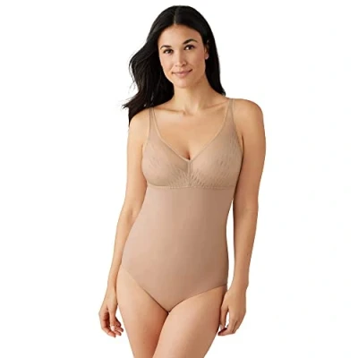 Image of Wacoal Women&#039;s Elevated Allure Wirefree Shaping Bodysuit, Roebuck, 40D