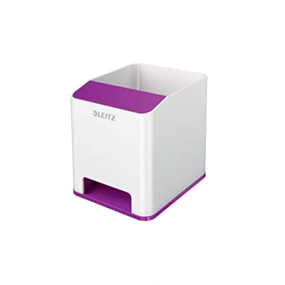 Image of Leitz WOW Sound Pen Holder, Purple