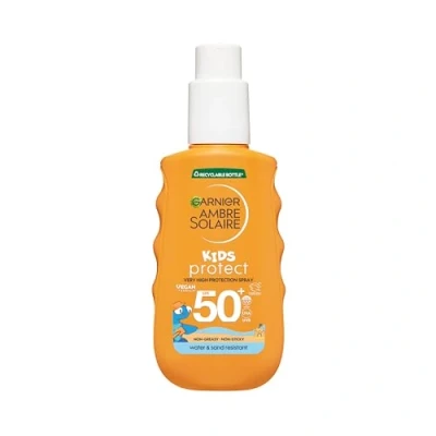 Image of Garnier Ambre Solaire Kids SPF50 Suncream Spray 150ml