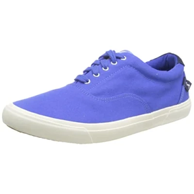 Image of Joules Women&#039;s Brighton Sneaker, Mid Blue, 3 UK