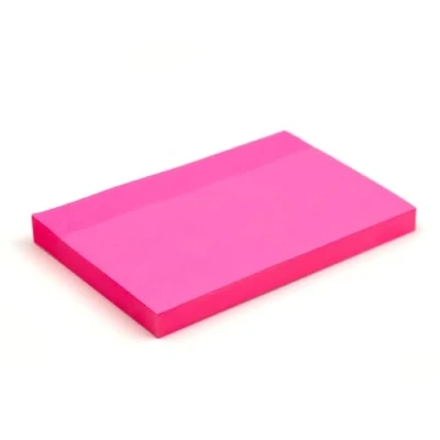 Image of Evergreen Goods 12 Pads x Bright Pink Coloured Sticky Post Notes Removable Self Adhesive 100 Sheets per pad 76 127 mm (3&quot; 5&quot;) Reminders, to Do, Memo