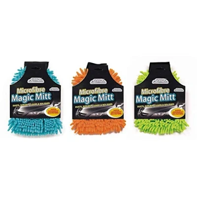 Image of Car Pride Microfibre Magic Mitt Dusts, Scrubs, Cleans and Polishes