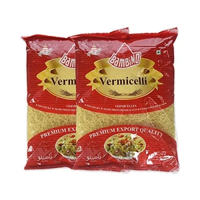 Image of Bambino Vermicelli 850G Unroasted Easy Cook Healthy High Fibre Protein Instant Breakfast recipe Indian Origin Pack of 2