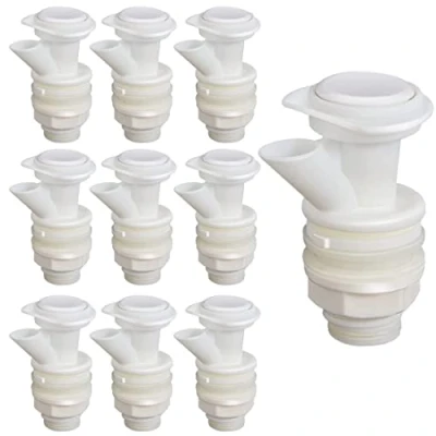 Image of Upgrade Push Button Cooler Spigot Replacement, 10 Set Water Compatible with Igloo 2, 3, 5, Gallon Beverage Coolers, Durable for Dispenser Tap