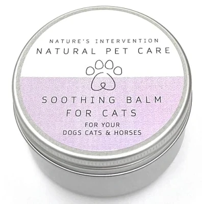 Image of NATURE&#039;S INTERVENTION Soothing Balm for Cats 100% Natural, Shea, Cocoa, Beeswax, Herbal Oils. Protects, Hydrates, Soothes, Repairs. Ideal Sensitive Skin. 50ml