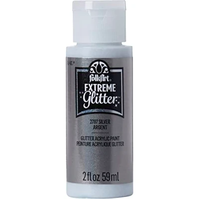 Image of Plaid Acrylic Paint, Silver, 59.1 ml (Pack of 1)