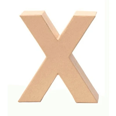 Image of Glorex Cardboard Letter &#039;X&#039;, Natural, X