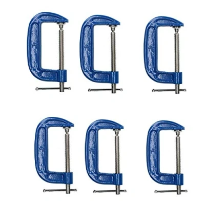 Image of 4&quot; / 100mm Heavy Duty G Clamp C Grip Holder Clasp Vice Clamping 6 Pack