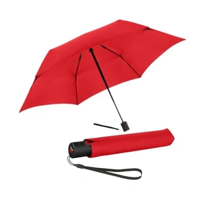 Image of Knirps Ultra U.200 Medium Duomatic Pocket Umbrella Automatic Open/Close Storm Proof Windproof, red, M