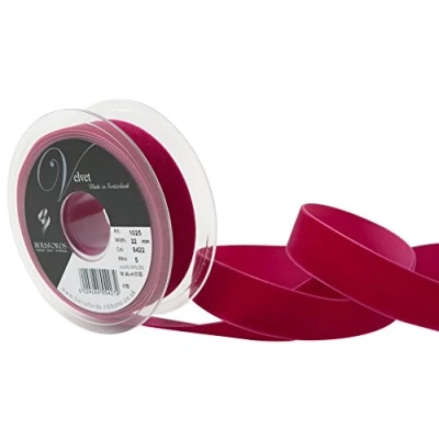 Image of Berisfords Velvet Ribbon, Beauty, 10.2 x 3 cm