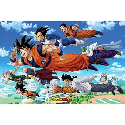 Image of ABYSTYLE Dragon Ball Goku&#039;s Group 61 x 91.5cm Maxi Poster