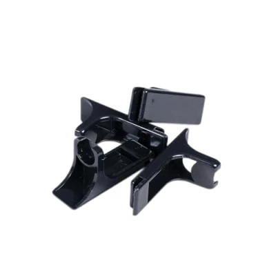 Image of Deflecto Corporate letter try Risers (SET OF 4) A4 Tray Black Plastic Risers, trays &amp; stacking supports desk CP009YTBLK