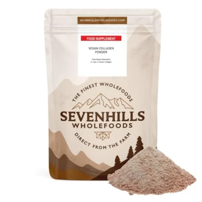 Image of Sevenhills Wholefoods Vegan Collagen Powder 30 Days Supply, Plant Based Supplement for Skin, Hair and Joint Health, Amino Acid &amp; Vitamin C, 150g