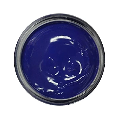Image of Famaco 50ml Blue Electric Leather Deluxe Cream Polish for Boot and Shoe with Application Sponge Long Lasting Shine Protector Kit Boots Shoes