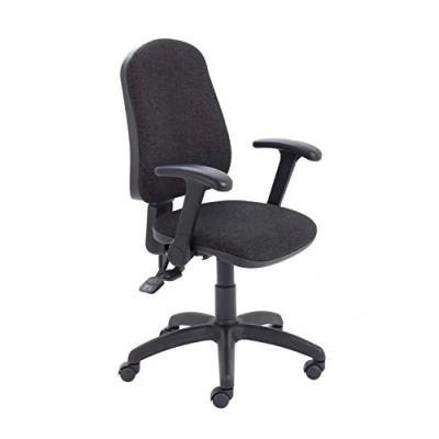Image of Office Hippo High Back Desk Chair, Ergonomic Home &amp; Chair With Height Adjustable Seat , Backrest Flip Up Arms, Lumbar Support For Extra Comfort, Computer Charcoal Grey