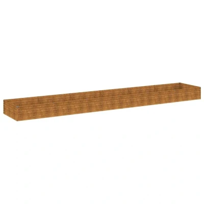 Image of vidaXL Garden Raised Bed 579x100x36 cm Corten Steel