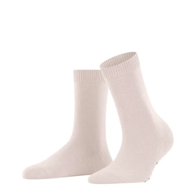 Image of FALKE Women&#039;s Cosy Wool W So Viscose Cashmere Plain 1 Pair Socks, Pink Light 8458, 2.5 5