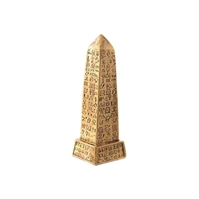 Image of Puckator Golden Egyptian Obelisk Home Living Room Decoration Gifts For Men Women