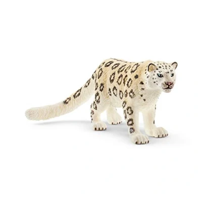 Image of SCHLEICH 14838 Snow Leopard Wild Life Toy Figurine for children aged 3 8 Years, Grey