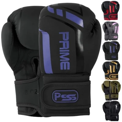 Image of PSS PU Matt Leather Kids Boxing Gloves 4oz, 6oz, 8oz Punching bag MMA Muay Thai for Fighting, Aggressive &amp; Kickboxing junior Sparring Training 1025 (1025 Purple, 6 oz)
