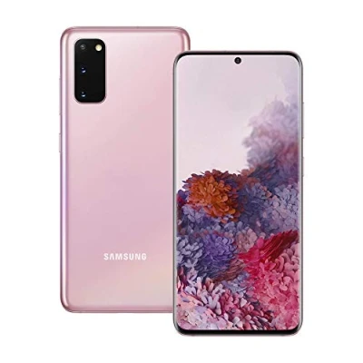 Image of Samsung Galaxy S20 Mobile Phone; Sim Free Smartphone Cloud Pink (UK version) (Renewed)