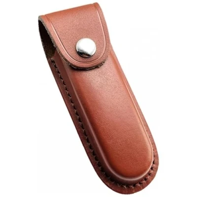 Image of Knife Sheath,Leather Sheath,Folding Holster,Pocket Pouch for Belt,Knife Cover Holster Case Hunting Bushcraft Survival Knife,5.2&quot; (Brown)