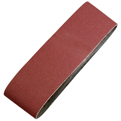 Image of kwb Abrasive Belts 75X533 Mm Made of High Grade Aluminium Oxide with Grit Size 80, Special Gluing and Flexible Cotton Fabric for Coarse Sanding Wood Metal