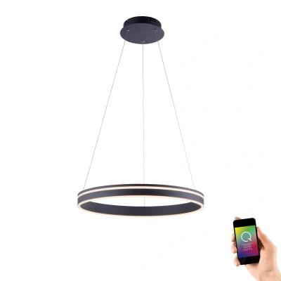 Image of Q Smart Home Paul Neuhaus VITO hanging lamp 59 cm anthracite