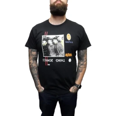 Image of mazeys Mens Official Buzzcocks T Shirts (UK, Alpha, L, Regular, Strange Thing)