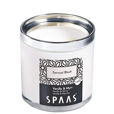 Image of Spaas Scented Candle in Modular Glass, ± 30 Hours, Sensual Blush