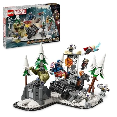 Image of LEGO Marvel The Avengers Assemble: Age of Ultron, Buildable Super Hero Toy Set for 10 Plus Year Old Kids, Boys &amp; Girls, with 8 Minifigures Including Thor, Hulk and Iron Man, Gift Idea 76291