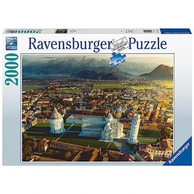 Image of Ravensburger Pisa &amp; Mount Pisano 2000 Piece Jigsaw Puzzle for Adults and Kids Age 12 Years Up