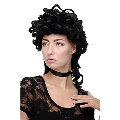 Image of Wig ME UP GFW1702 1 Lady Quality Cosplay Theatre historic Renaissance Baroque Rococo Marie Antoinette curls curly locks black 18inch