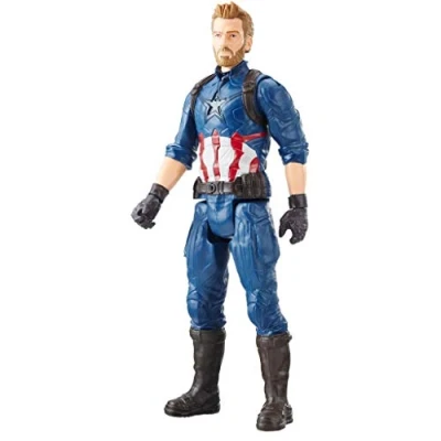Image of AVENGERS E1421EL2 &quot;Marvel Infinity War Titan Hero Series Captain America with Power FX Port&quot; Figure