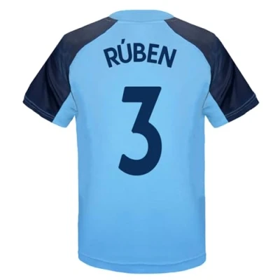 Image of Manchester City F.C. Boys Ruben 3 Poly T Shirt Sky Blue 10 11 Years