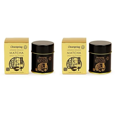 Image of (2 PACK Clearspring Org Matcha Green tea (tin 30g 2 BUNDLE