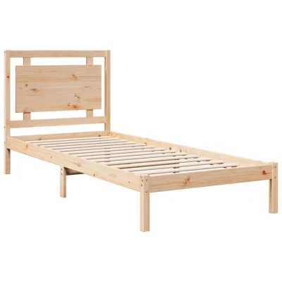 Image of vidaXL Extra Long Bed Frame without Mattress 100x220 cm Solid Wood