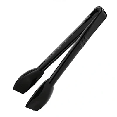 Image of Kristallon Food Tongs 9In Black Kitchen Serving Buffet