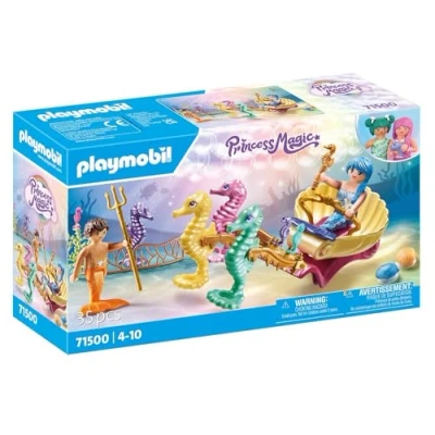 Image of Playmobil Mermaid with Seahorse Carriage