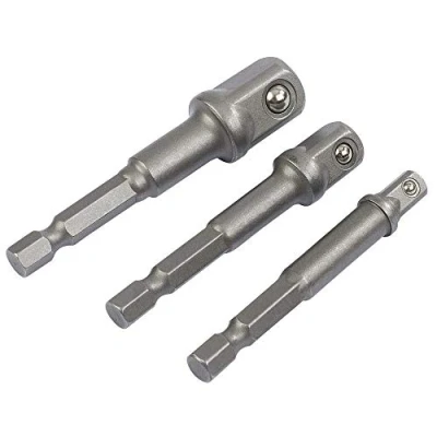 Image of Draper Socket Adaptor Set, 1/4&quot; Hex. x 1/4&quot;, 3/8&quot; &amp; 1/2&quot; Sq. Dr. (3 Piece)