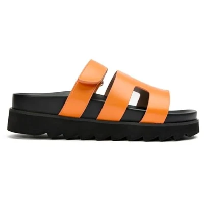 Image of V.GAN SHEA Mules, Women&#039;s, Size: 5, Orange Synthetics