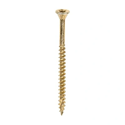 Image of TIMCO C2 Clamp Fix Multi Purpose Premium Screws TX Double Countersunk Yellow 4.0 x 60 Box of 200
