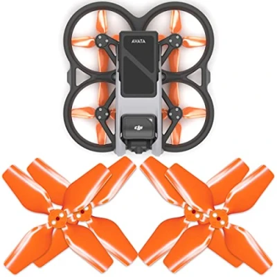 Image of Master Airscrew 4 Blade Upgrade Propellers for DJI Avata Orange, pcs