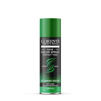 Image of Lorenti Hair Color Spray Temp Perfect Green Tone Anti Fade Colour Protection 150 ml